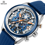 MEGIR Men's Fashion Quartz Watch: Waterproof, Luminous Sports Military Timepiece with Auto Date