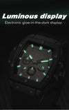 RUIMAS Men's Fashion Luxury Sport Military Quartz Watch: Waterproof, Silicone Strap