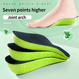 Orthopedic Memory Foam Insoles: Elevates Height and Provides Arch Support for Men and Women's Shoes, Sneakers, and Flat Feet