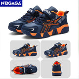 Boys' School Sports Leather Shoes – Stylish Tennis Sneakers for Kids (7-12 Years)