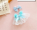 Labubu Doll Clothes Set – 17cm Plush Doll Outfit with Overalls, Dress & Hairpin for Cute Styling and Fashion Accessories Gift