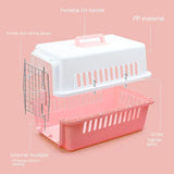 Portable Pet Air Travel Carrier: Lightweight Cage for Cats and Dogs, Suitable for Small to Large Breeds, Ideal for Outdoor Use