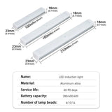 SEAMETAL Car Sensor Light: USB Rechargeable, Automatic Induction Bar for Floor, Trunk, Hood