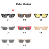 Women's Small Square Sunglasses - Vintage Style with Mirror Lenses