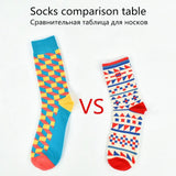 5 Pairs Men's Novelty Cotton Socks: Colorful, Fun Patterns for Dress and Fashion