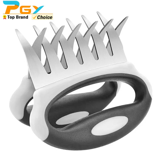 2-Piece Stainless Steel Meat Shredder Claws – Perfect for Shredding, Handling, & Carving BBQ Pulled Pork, Chicken, Turkey, and Beef