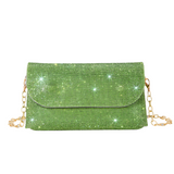 Sparkling Rhinestone Messenger Bag: Fashionable Women's Mini Shoulder Purse