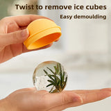 Creative Ice Ball Gadgets: New Food-Grade Silicone Ice Tray for Making Whiskey Spherical Ice Cubes