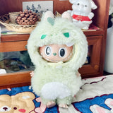 Labubu Idol Doll Bee & Shark Suit Set – 17cm Kpop-Inspired Plush Doll Outfit Clothes for Cute DIY Dress-Up & Collectible Display