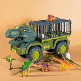 Dinosaur Truck Transport Carrier: Boys' Car Toy with Tyrannosaurus Rex, Ideal Birthday Gift