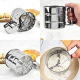 Stainless Steel Pastry Sifter Cup: 1 or 2PC Set for Baking Tools, Flour and Icing Sugar Mesh Sieve, Bakeware Strainer