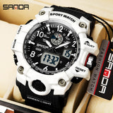 Men's Luxury Digital Quartz Sport Watch – Chronograph LED Dual Display Wristwatch from Top Brand