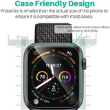 Screen Protector Film for Apple Watch Series 8/7/6/SE/5/4/3: Full Protective Coverage, Available in a Set of 5 Pieces for Various Sizes