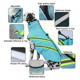 Winter Reflective Dog Vest: Waterproof, and Windproof Coat for Small and Large Dogs