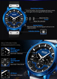 MEGIR Men's Fashion Military Waterproof Watch: Calendar, Luminous, Waterproof