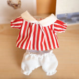 Labubu Idol Doll Shirt & Shorts Set – 17cm Plush Doll Clothes Two-Piece Outfit for DIY Styling, Play, and Gift Accessories