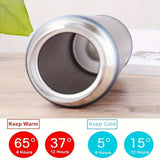 500ml Stainless Steel 304 Business Style Vacuum Flask – Portable Thermal Cup and Travel Tumbler