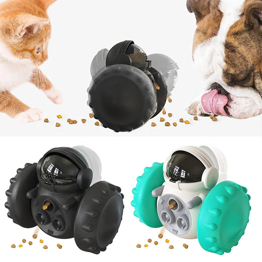 Interactive Tumbler Dog Treat Toy: Suitable for Small and Large Dogs, Promotes Slow Food Feeding, Enhances IQ Training