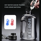 1.7L/2.7L Sports Water Bottle: Portable Gym Cycling Cup with Large Capacity for Fitness, Camping, Ideal for Men's Hydration