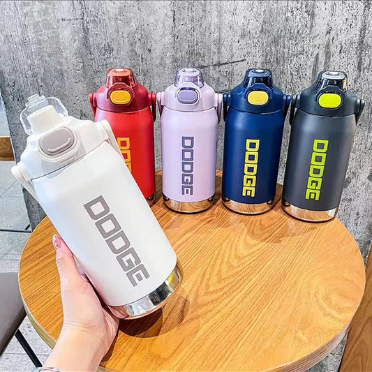 Large-Capacity Stainless Steel Thermos Bottle: Available in 950ml and 1200ml, Portable Tumbler for Outdoor Activities