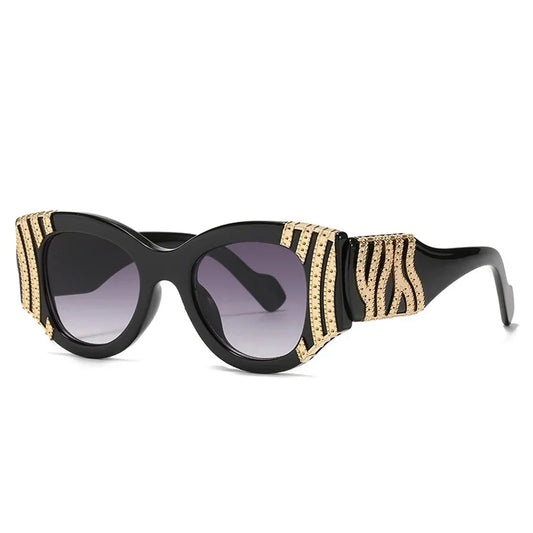 Timeless Sunglasses for Women - Trendy Snake Pattern, Perfect for Travel, Vintage Retro Style, UV400 Protection