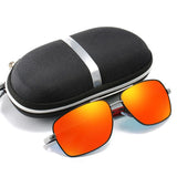 Vintage Polarized Sunglasses for Men - Aluminum Frame, Coated Lenses, Ideal for Driving and Outdoor Activities