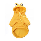 Autumn Frog Hoodies For Pets: Soft and Cozy Fleece Clothes for Small Dogs and Cats, Ideal for French Bulldogs, Chihuahuas