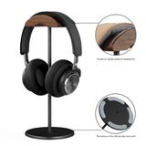 Walnut Wood Tabletop Acrylic Headphone Holder, Lightweight and Stylish, Perfect for Displaying Headphones or Earphones as Accessories