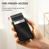 RFID Metal Credit Card Holder: Slim, Pop-Up Design for Men and Women