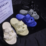 Skull Design Fun Slides: Fashionable Summer Sandals Perfect for Men and Women