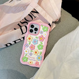 Creative Fashion Protection Cover: 3D Pink Flower Silicone Phone Case for iPhone 11-14 Pro Max