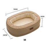 Washable Pet Sofa Bed: Portable, Super Soft, and Fluffy Kennel Cushion for Small to Large Dogs and Cats, Comfortable Pet House