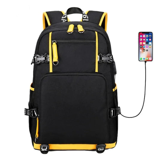 Smart High School Backpack for Teenage Boys: USB-enabled, Lightweight, Perfect for University Students, and with Generous Storage Capacity