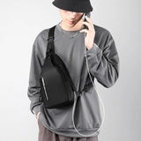 Waterproof Anti-theft Chest Bag: Perfect for Travel and Sports, this Nylon Messenger Bag Doubles as a Mobile Phone Crossbody Bag for Men