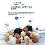 Aquarium Filter Media Kit: Volcanic Rock, Bacterial Balls, Activated Carbon, Ceramic Rings, Coral Bone, and Biochemical Cotton