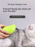 Electric Pet Massage Comb: Anti-Static Spray Bath Comb for Cats and Dogs, USB Charging, Floating Hair Removal Tool for Pet Care