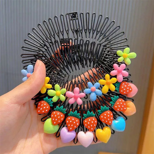 Colorful Y2K Star Hair Comb Set: Cute Hair Accessories for Princess Girls