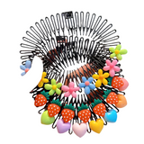 Colorful Y2K Star Hair Comb Set: Cute Hair Accessories for Princess Girls