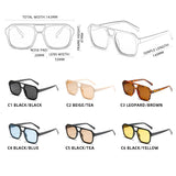 Square Retro Women's Sunglasses: Classic Big Pilot Sun Glasses for Female Fashion, Ideal for Driving and Vacation Shades