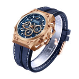 MEGIR Luxury Men's Quartz Watch: Large Dial, Waterproof, Luminous, Chronograph