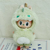 Labubu Idol Doll Bee & Shark Suit Set – 17cm Kpop-Inspired Plush Doll Outfit Clothes for Cute DIY Dress-Up & Collectible Display