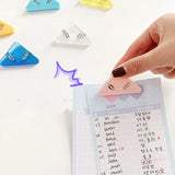 20pcs Triangle Clip Binder Clips: Creative Paper Corner Clips for Desk and Shelf Organization in the Office