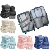 7-Piece Travel Organizer Cubes Set: Wardrobe Cubes, Suitcase Packing Cubes, Shoe Pouches, and Folding Storage Bags