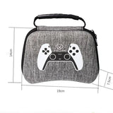 EVA Portable Carrying Case for PS5 Gamepad Accessories - Shockproof Protective Cover, Handy Storage Bag, and Housing Shell