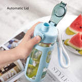 700ml Fashionable Plastic Water Bottle with Anti-Scald Cover – Portable and Eco-Friendly | Cute Outdoor Sports Drinking Bottle