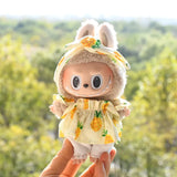 Labubu V1 Doll Wedding Dress Outfit – 17cm Vinyl Pendant Clothes Set with Elegant Uniform-Style Gown Accessories for Girls