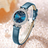 LIGE Fashion Elegant Women's Watch: Small Dial with Diamonds, Quartz Dress Wristwatch, Waterproof