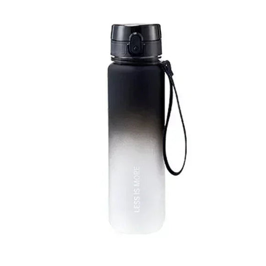 1 Liter Large Sports Water Bottle: Leak-Proof, Colorful Plastic, Ideal for Outdoor Travel and Gym Fitness