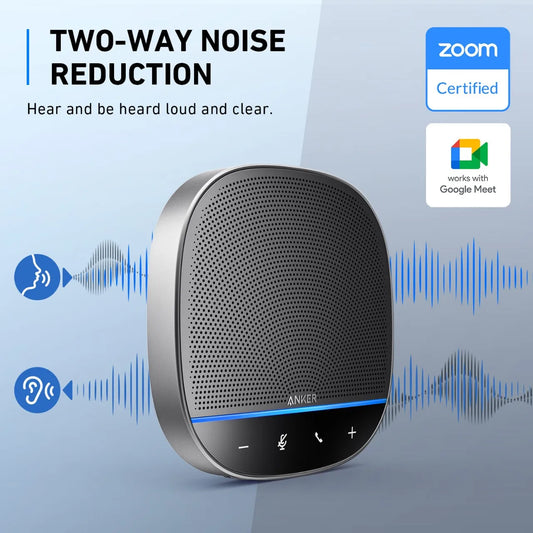 Anker PowerConf S500: Certified Speakerphone for Zoom Rooms and Google Meet, USB-C Connectivity