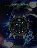 MEGIR Men's Luxury Watch: Sporty Chronograph, Casual Quartz, Silicone Wristwatch